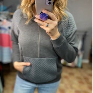 BOUTIQUE Quilted 1/2 Zip Pullover NEW!